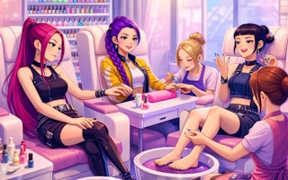 K-Pop Demon Hunters Nail Studio